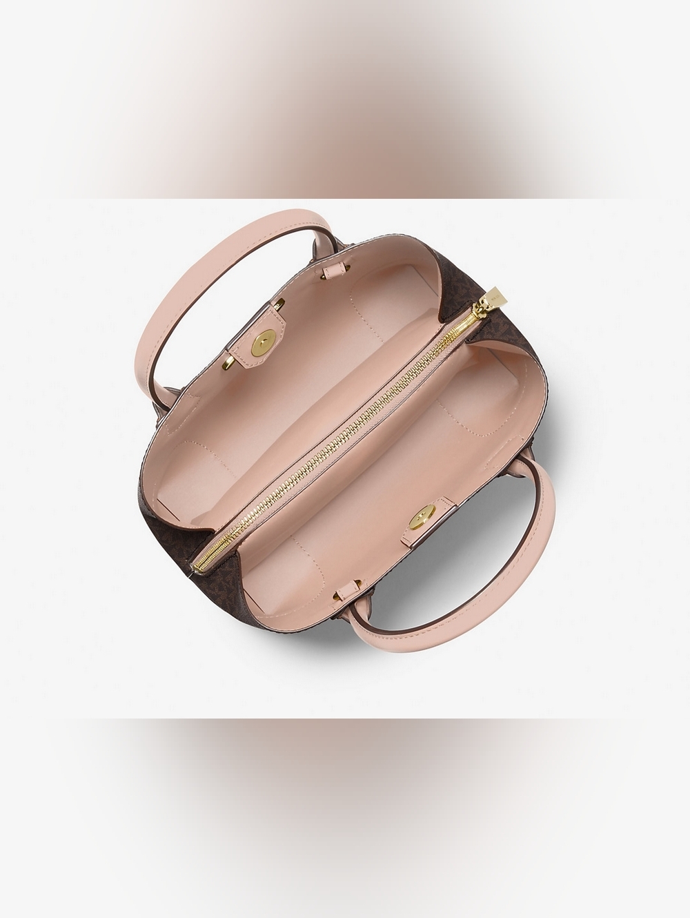 Michael Kors Mercer Gallery Small Signature Logo Satchel NWT - Picture 3 of 11